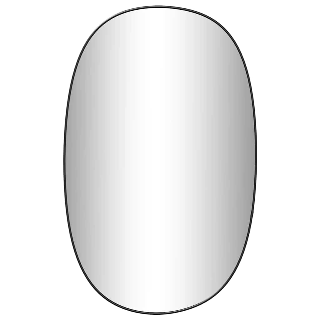 vidaXL Wall Mirror Black 70x45 cm 2
