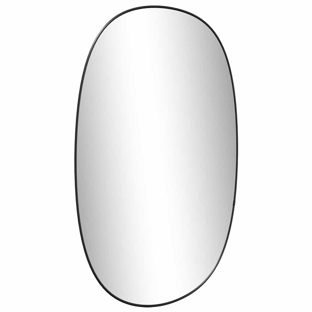 vidaXL Wall Mirror Black 70x45 cm 4