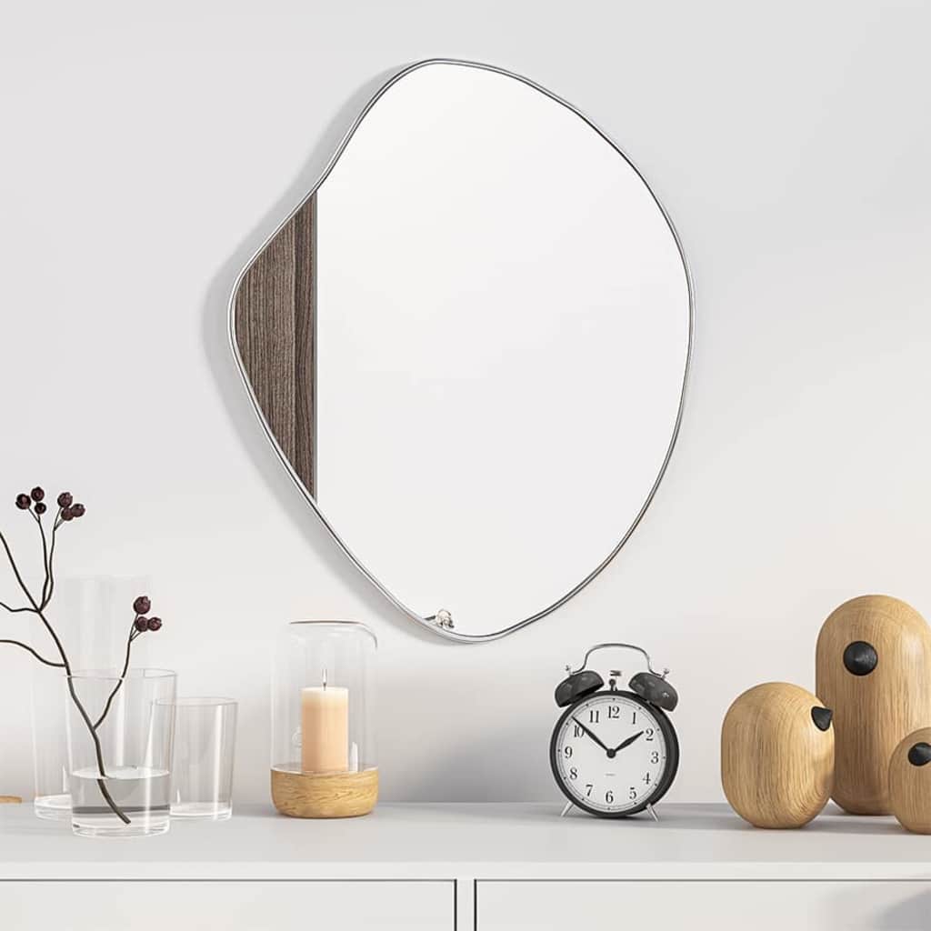 vidaXL Wall Mirror Silver 50x40 cm 1