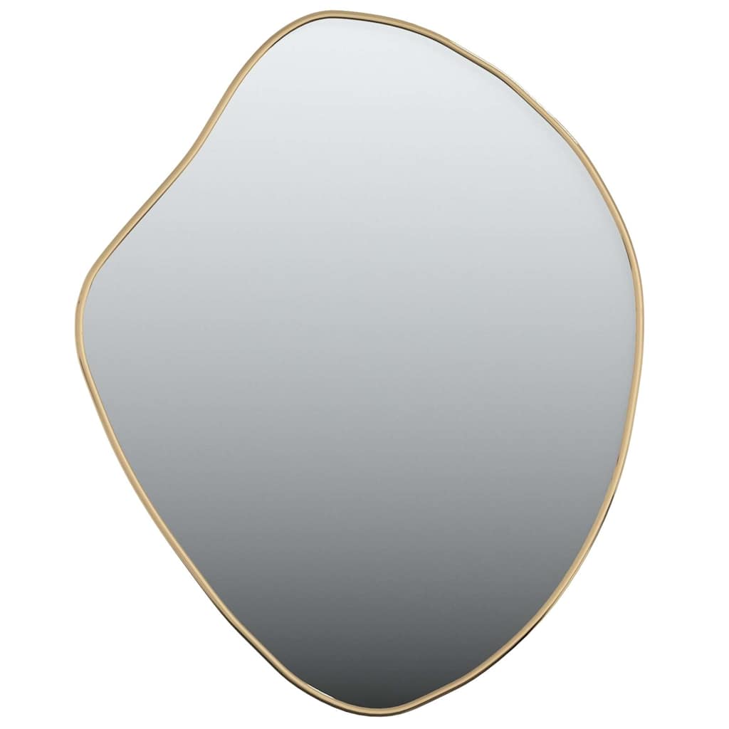 vidaXL Wall Mirror Gold 60x50 cm 2