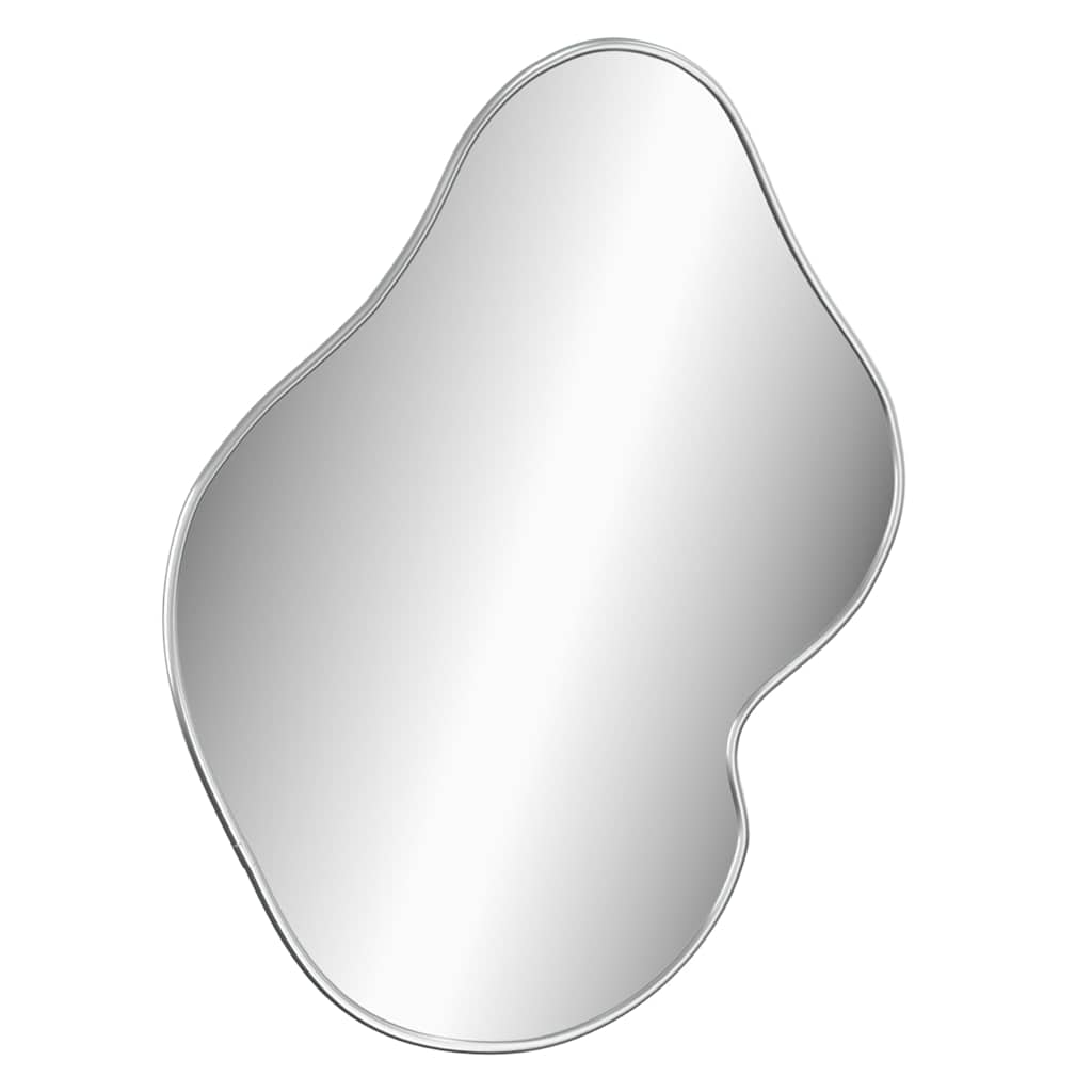 vidaXL Wall Mirror Silver 50x40 cm 3