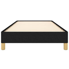 vidaXL Bed Frame without Mattress Black 90x190 cm Single Single Fabric 5