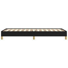 vidaXL Bed Frame without Mattress Black 90x190 cm Single Single Fabric 6