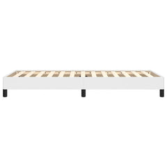 vidaXL Bed Frame without Mattress White 90x190 cm Single Single Faux Leather 6