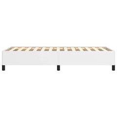 vidaXL Bed Frame without Mattress White 90x190 cm Single Single Faux Leather 6