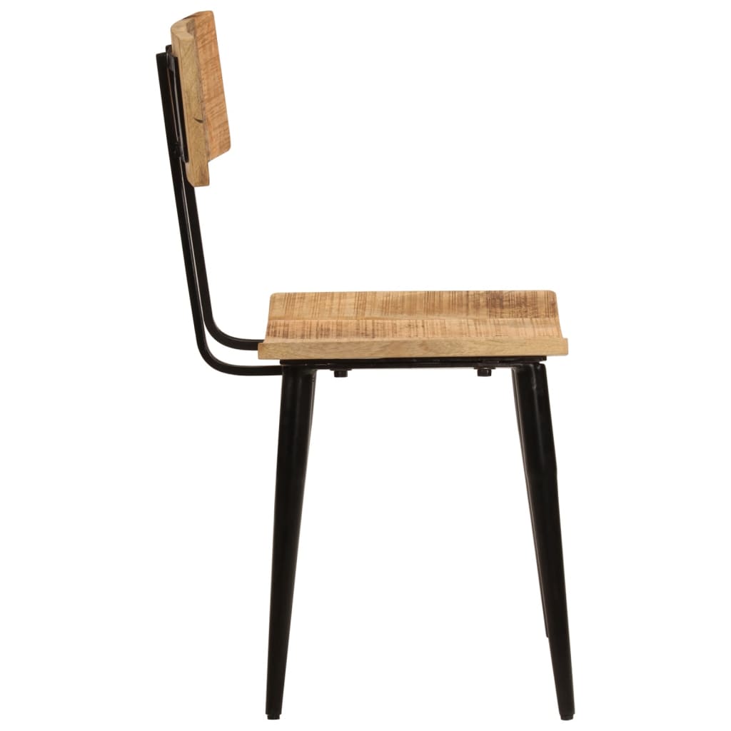 vidaXL Dining Chairs 2 pcs 44x40x80 cm Solid Wood Mango 3