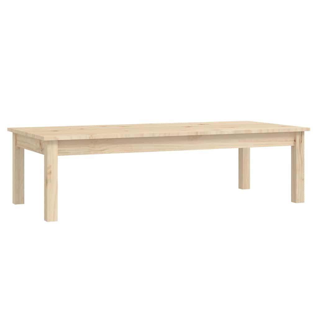 Coffee Table Solid Wood Pine Height 30 cm Natural 110 cm 50 cm