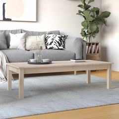 Coffee Table Solid Wood Pine Height 30 cm Natural 110 cm 50 cm