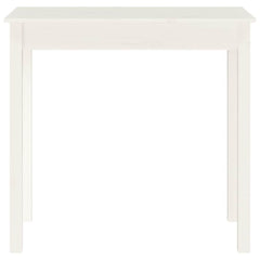 vidaXL Console Table White 80x40x75 cm Solid Wood Pine 5