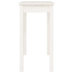 vidaXL Console Table White 80x40x75 cm Solid Wood Pine 6