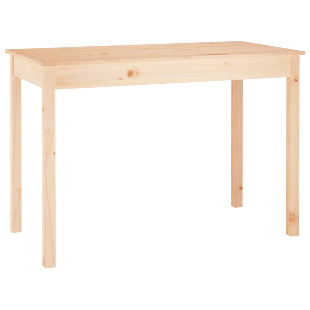 vidaXL Dining Table 110x55x75 cm Solid Wood Pine 2