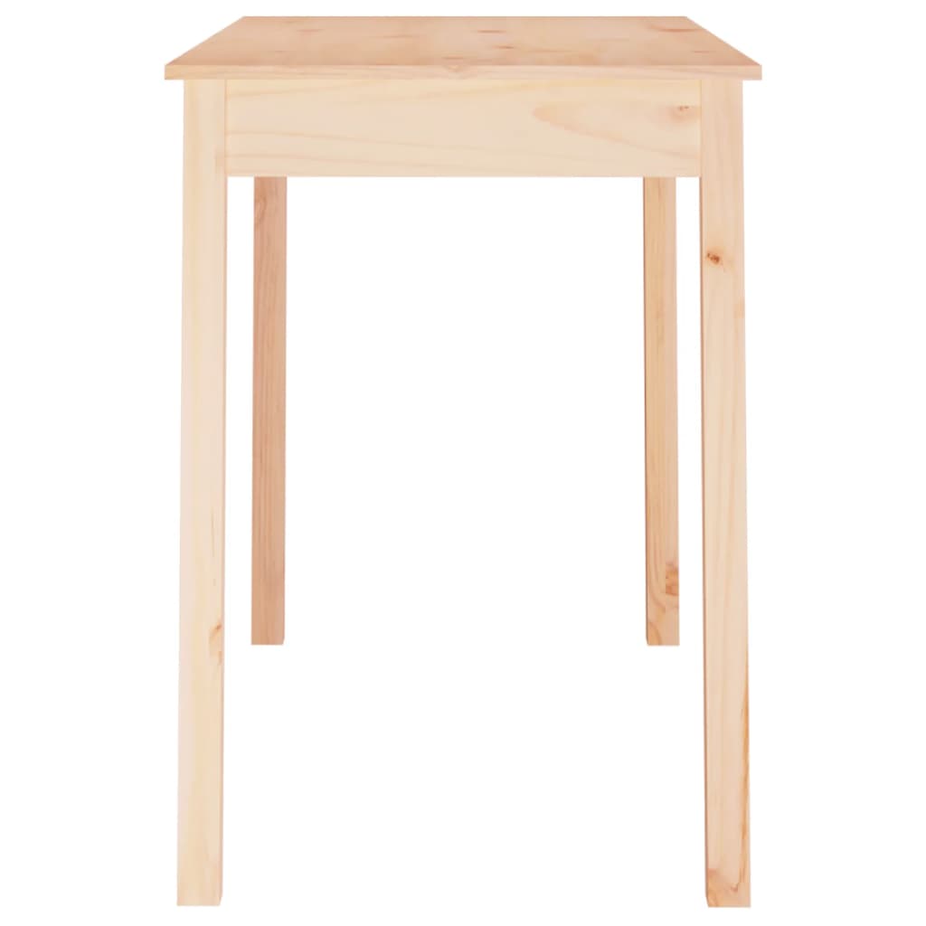 vidaXL Dining Table 110x55x75 cm Solid Wood Pine 4