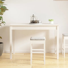 vidaXL Dining Table White 110x55x75 cm Solid Wood Pine 5