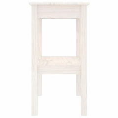 vidaXL Console Table White 80x40x75 cm Solid Wood Pine 4