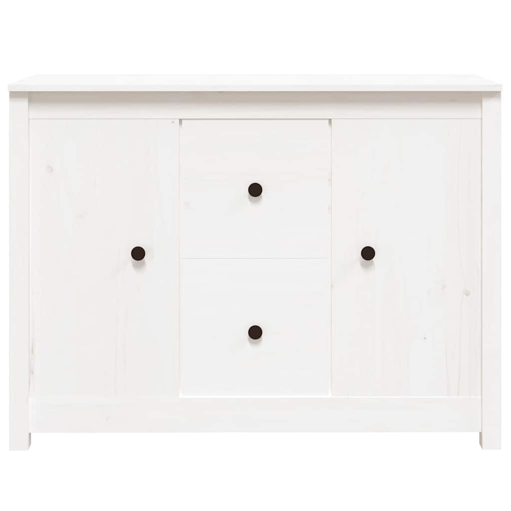 Sideboard 100x35x74 cm Solid Wood Pine White
