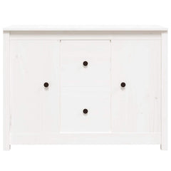 Sideboard 100x35x74 cm Solid Wood Pine White