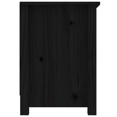 vidaXL TV Cabinet Black 103x36,5x52 cm Solid Wood Pine 5
