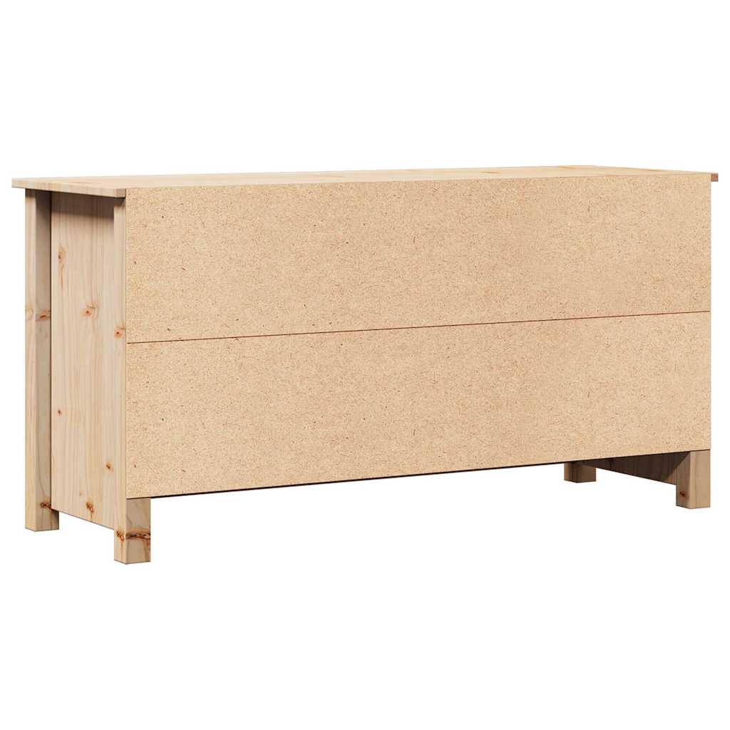 TV Cabinet 103x36,5x52 cm Solid Wood Pine Natural