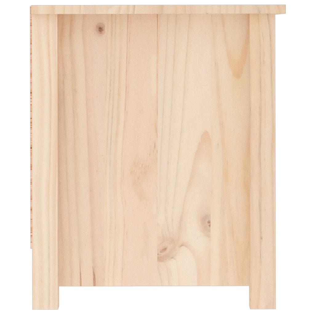 vidaXL Shoe Cabinet 110x38x45.5 cm Solid Wood Pine 5