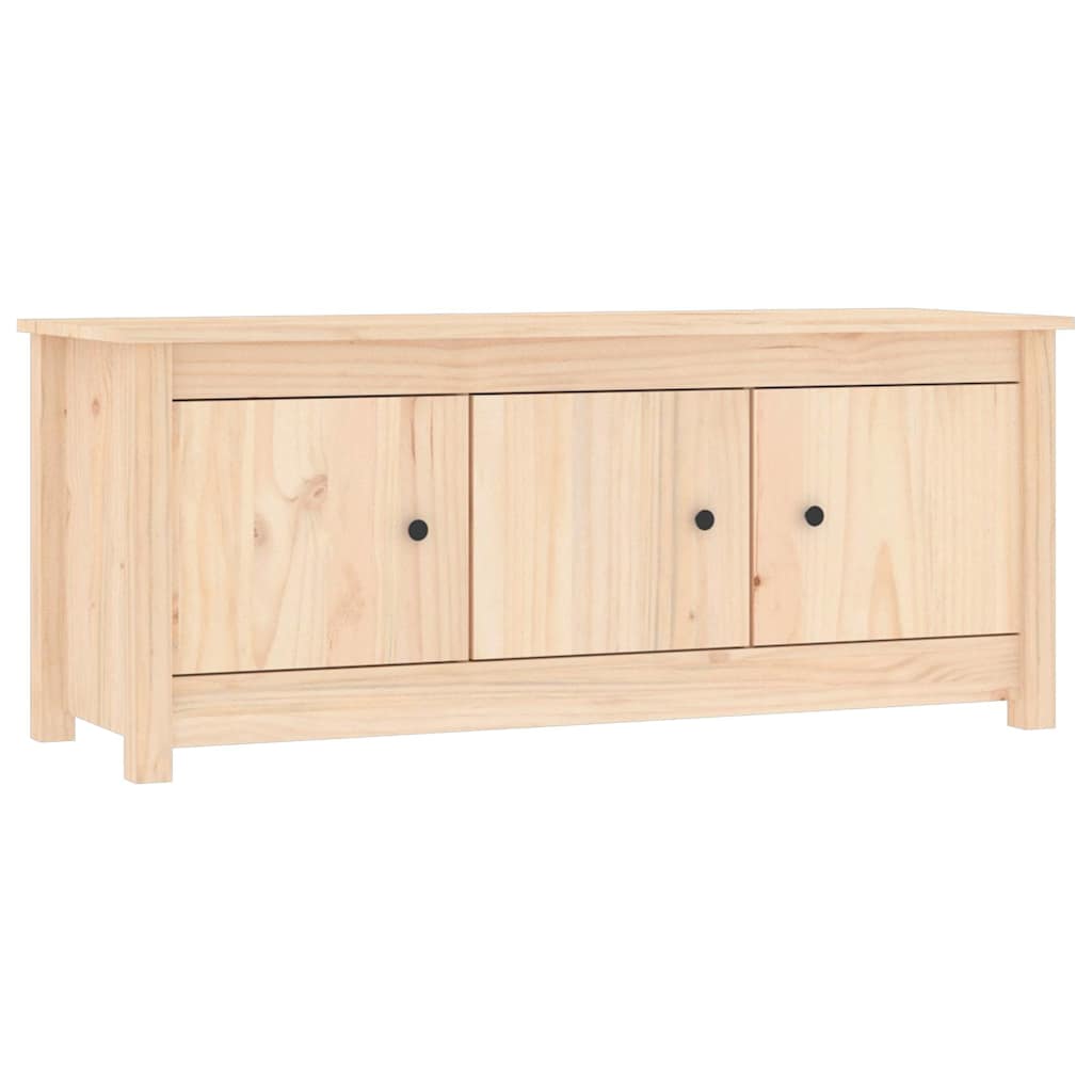 vidaXL Shoe Cabinet 110x38x45.5 cm Solid Wood Pine 2