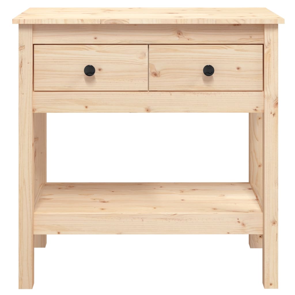 vidaXL Console Table 75x35x75 cm Solid Wood Pine 4