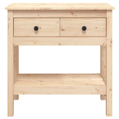 vidaXL Console Table 75x35x75 cm Solid Wood Pine 4