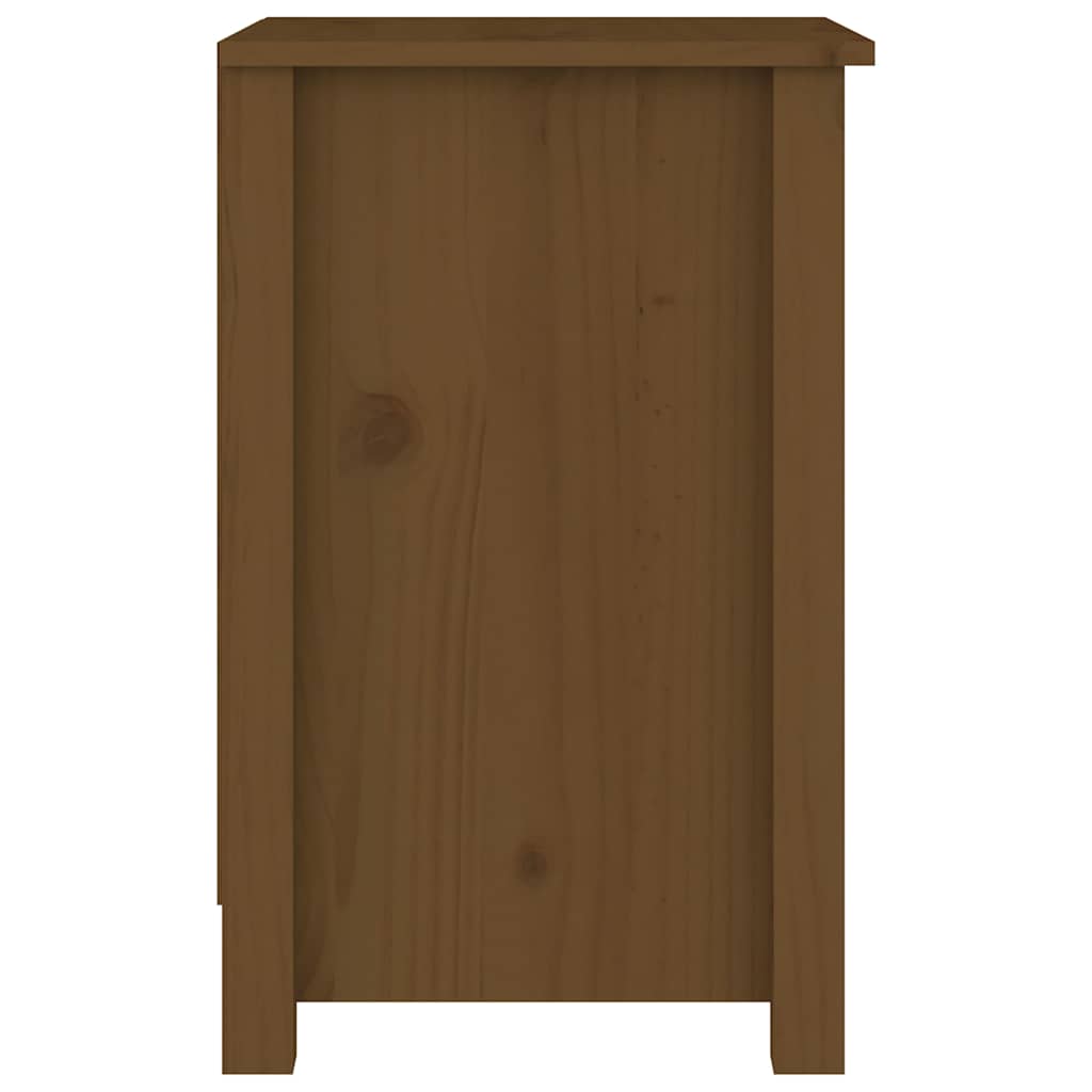 vidaXL Bedside Cabinets 2 pcs Honey Brown 40x35x55 cm Solid Wood Pine 5