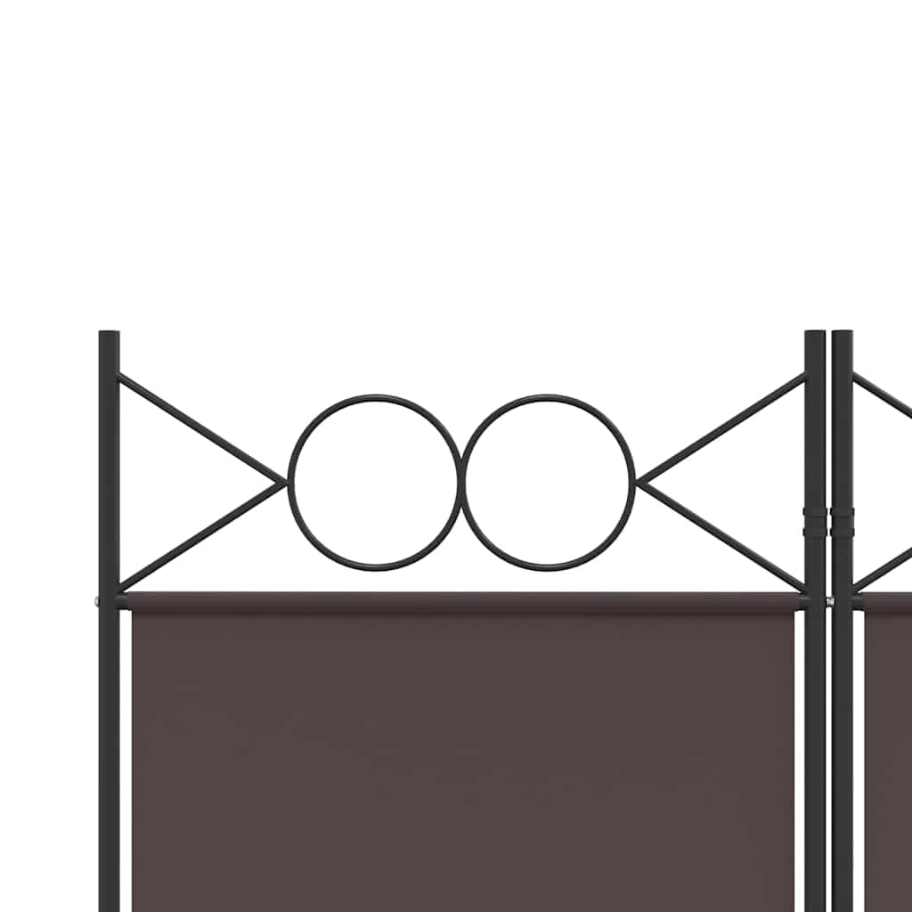 3-Panel Room Divider Brown, image 6