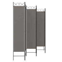 vidaXL 6-Panel Room Divider Anthracite 240x200 cm Fabric 5