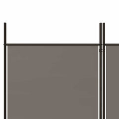 vidaXL 5-Panel Room Divider Anthracite 250x220 cm Fabric 6