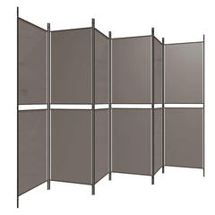 vidaXL 6-Panel Room Divider Anthracite 300x220 cm Fabric 4