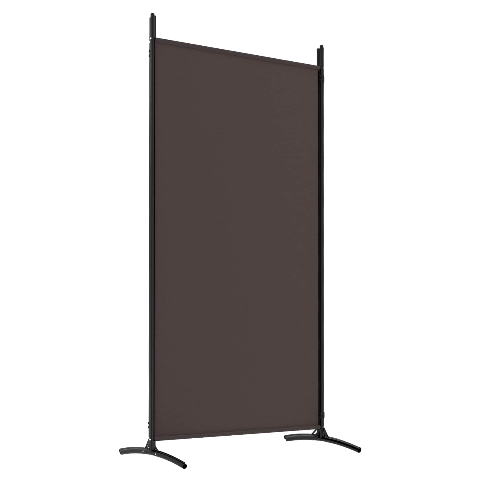 vidaXL 4-Panel Room Divider Brown 346x180 cm Fabric 5