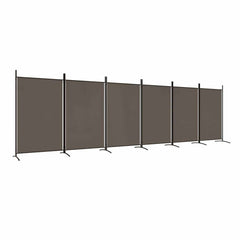 vidaXL 6-Panel Room Divider Anthracite 520x180 cm Fabric 2