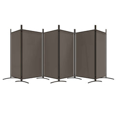 vidaXL 6-Panel Room Divider Anthracite 520x180 cm Fabric 5
