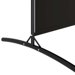 vidaXL 2-Panel Room Divider Black 348x180 cm Fabric 6