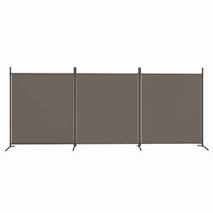 vidaXL 3-Panel Room Divider Anthracite 525x180 cm Fabric 3