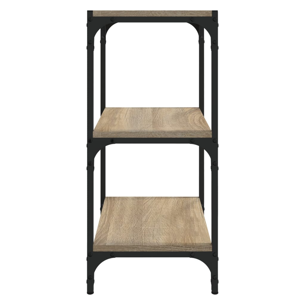 Book Cabinet 40x33x70.5 cm Engineered Wood and Steel Sonoma Oak 40 cm