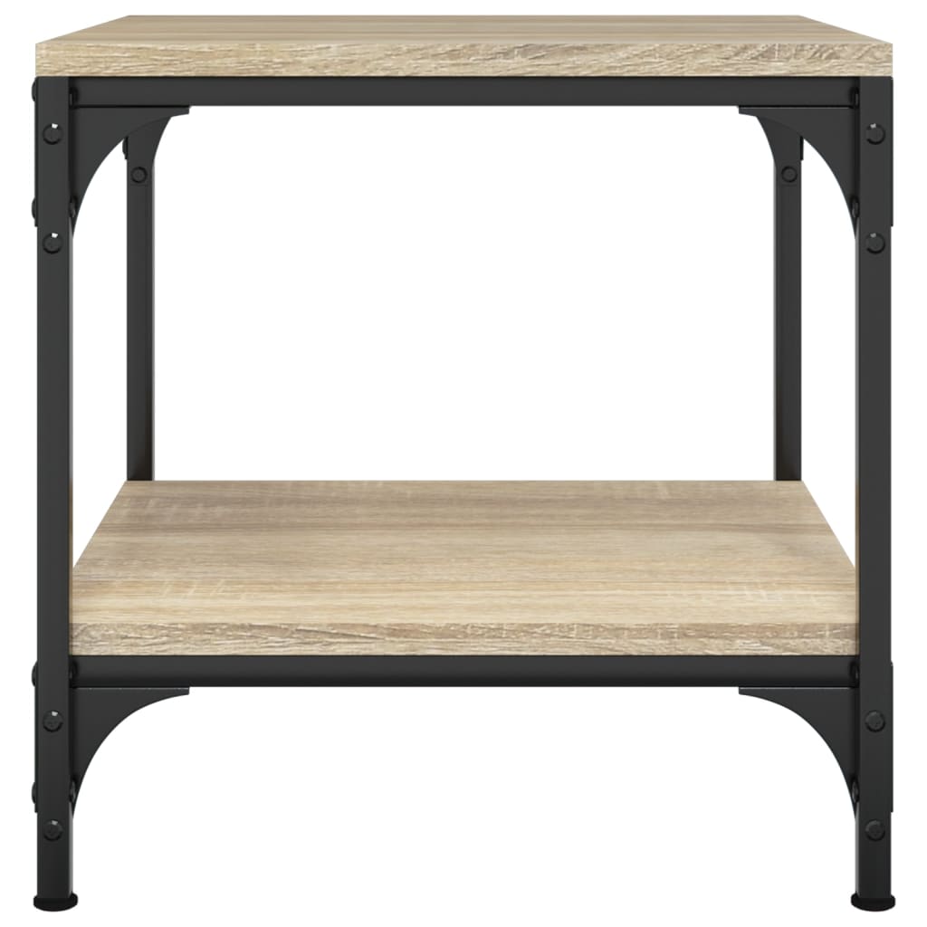 vidaXL Side Tables 2 pcs Sonoma Oak 40x40x40 cm Engineered Wood 6