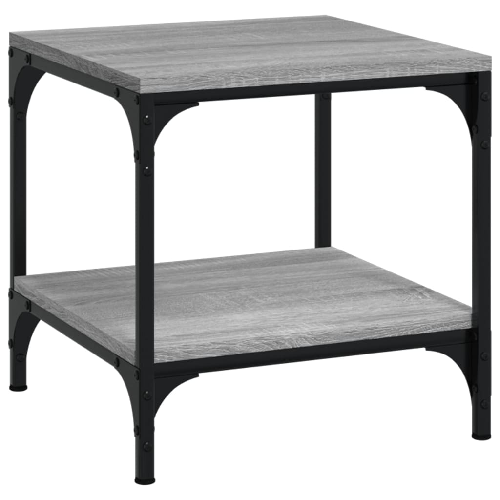 vidaXL Side Tables 2 pcs Grey Sonoma 40x40x40 cm Engineered Wood 5