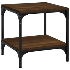 vidaXL Side Tables 2 pcs Brown Oak 40x40x40 cm Engineered Wood 5