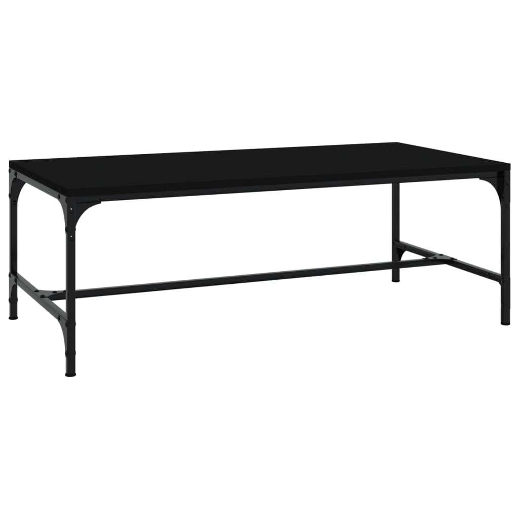 vidaXL Coffee Table Black 100x50x35 cm Engineered Wood 2