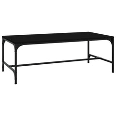 vidaXL Coffee Table Black 100x50x35 cm Engineered Wood 2