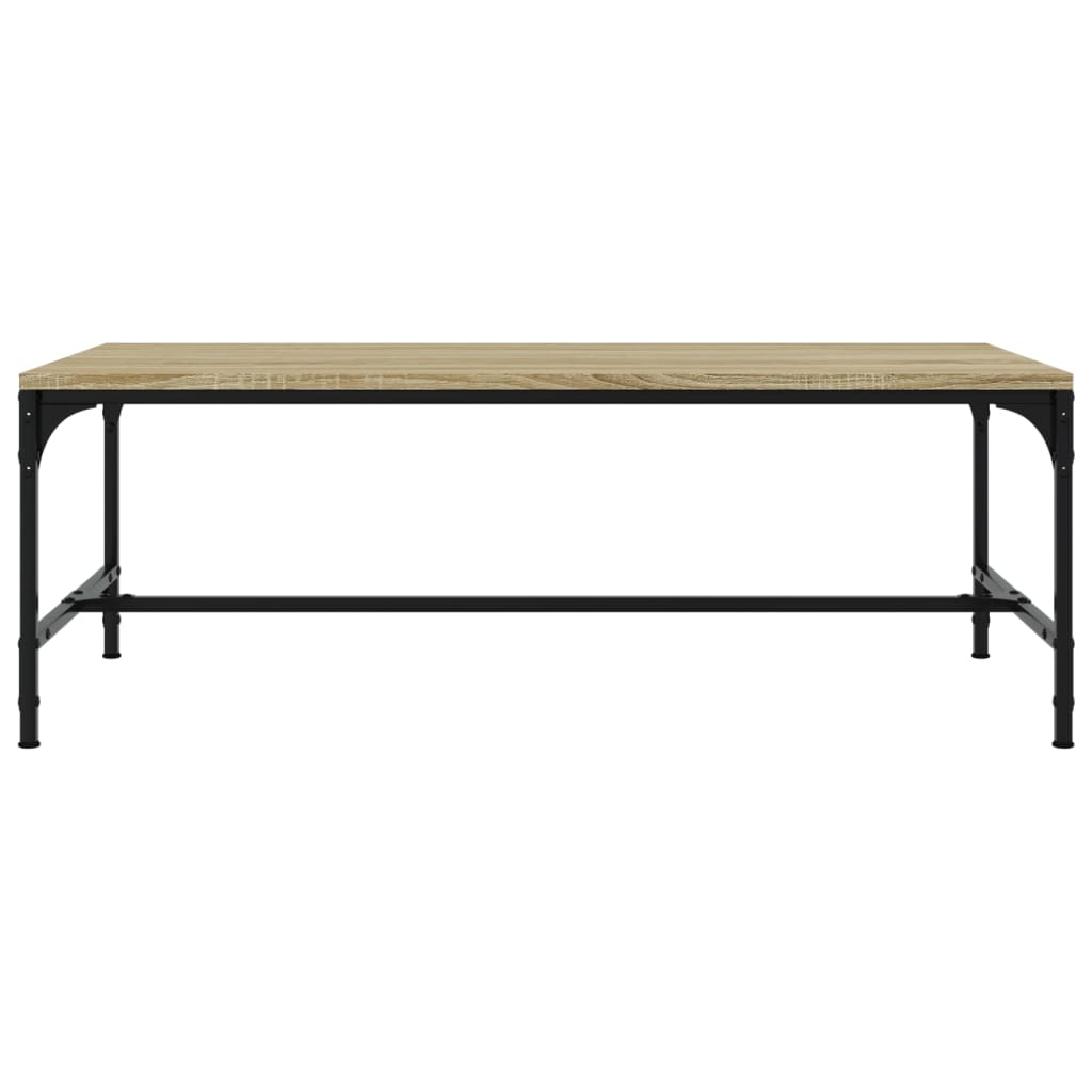 vidaXL Coffee Table Sonoma Oak 100x50x35 cm Engineered Wood 4