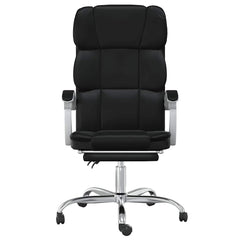 vidaXL Reclining Office Chair Black Faux Leather 3