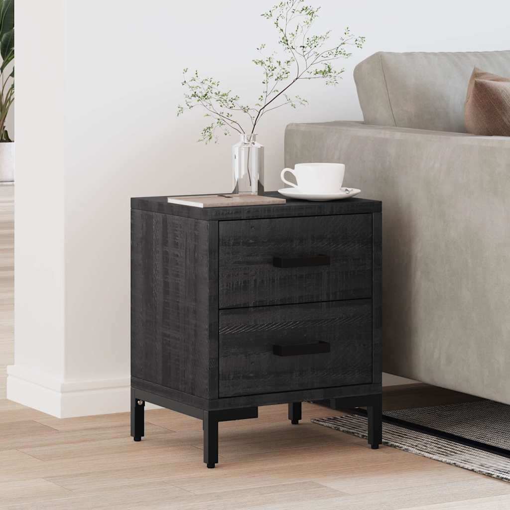 Bedside Cabinet Solid Pinewood 1