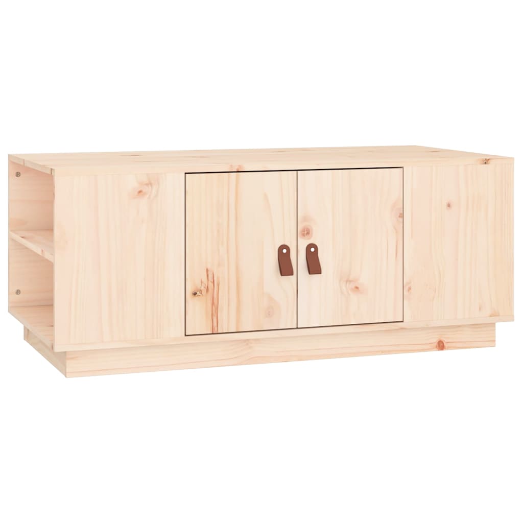 Coffee Table 100x50x41 cm Solid Wood Pine Natural