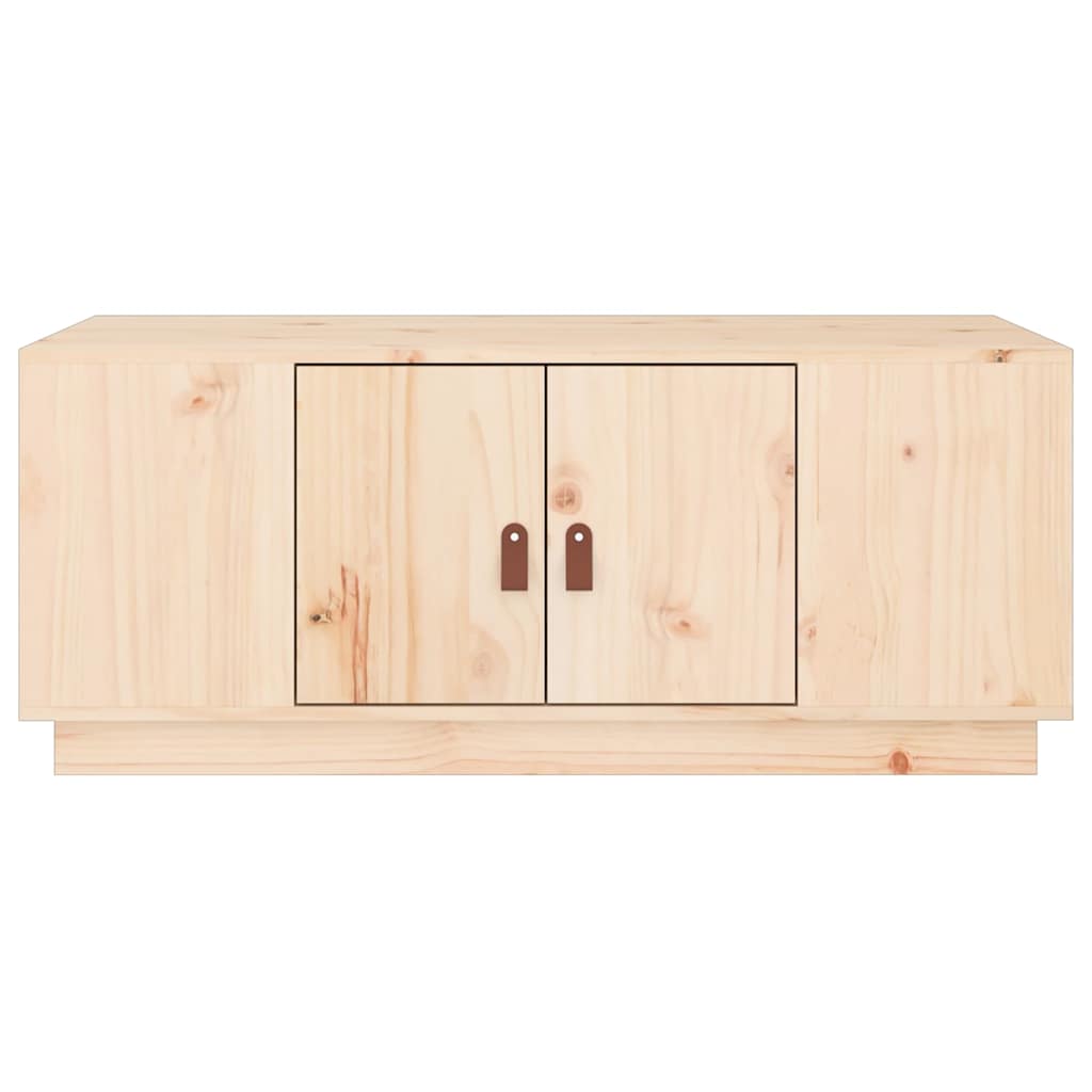 Coffee Table 100x50x41 cm Solid Wood Pine Natural
