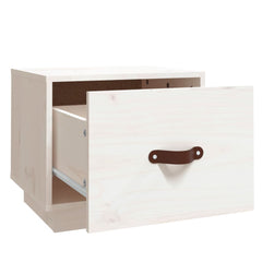 vidaXL Bedside Cabinet | Set of 2 | White | Solid pinewood | Small 6