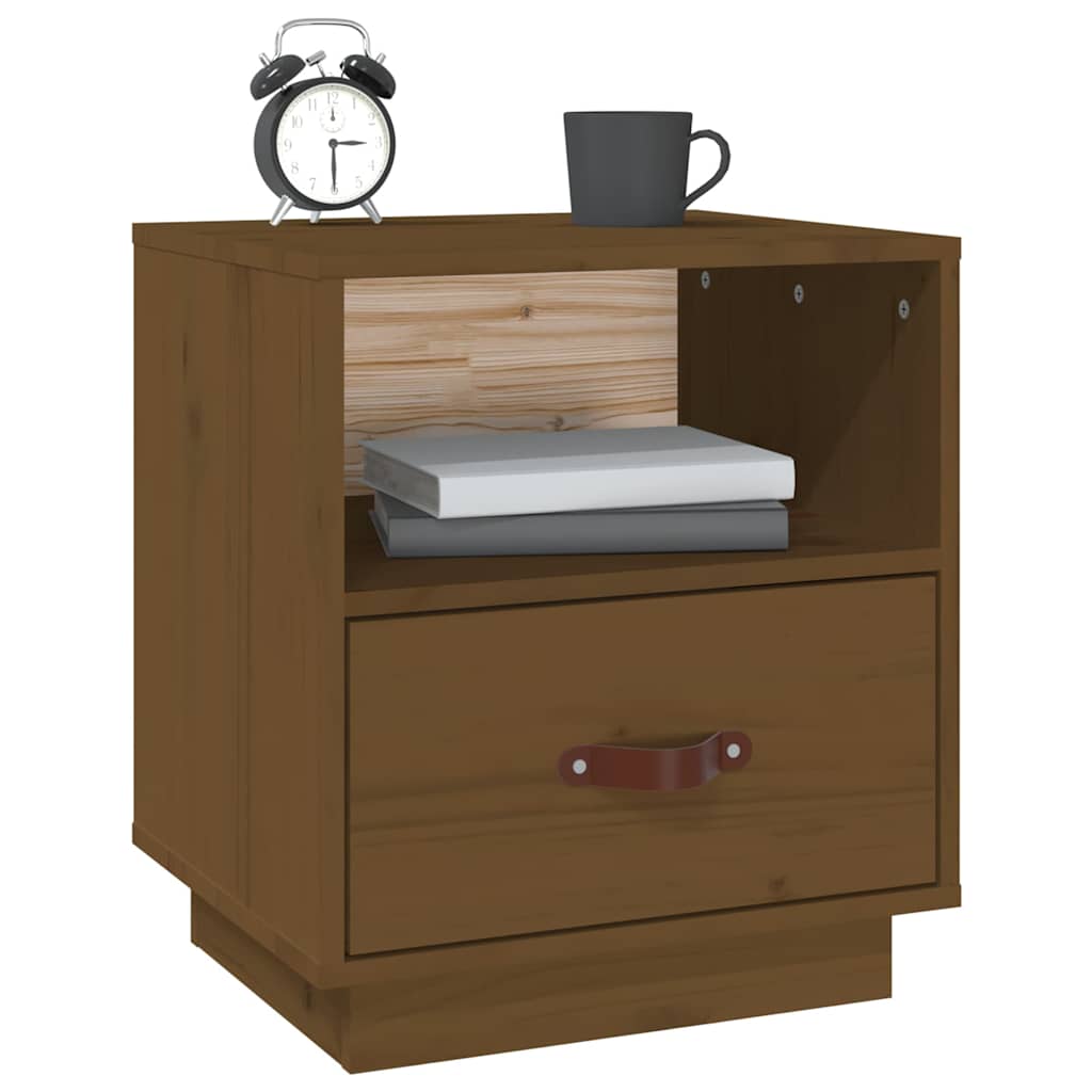 vidaXL Bedside Cabinet | Honey Brown 4