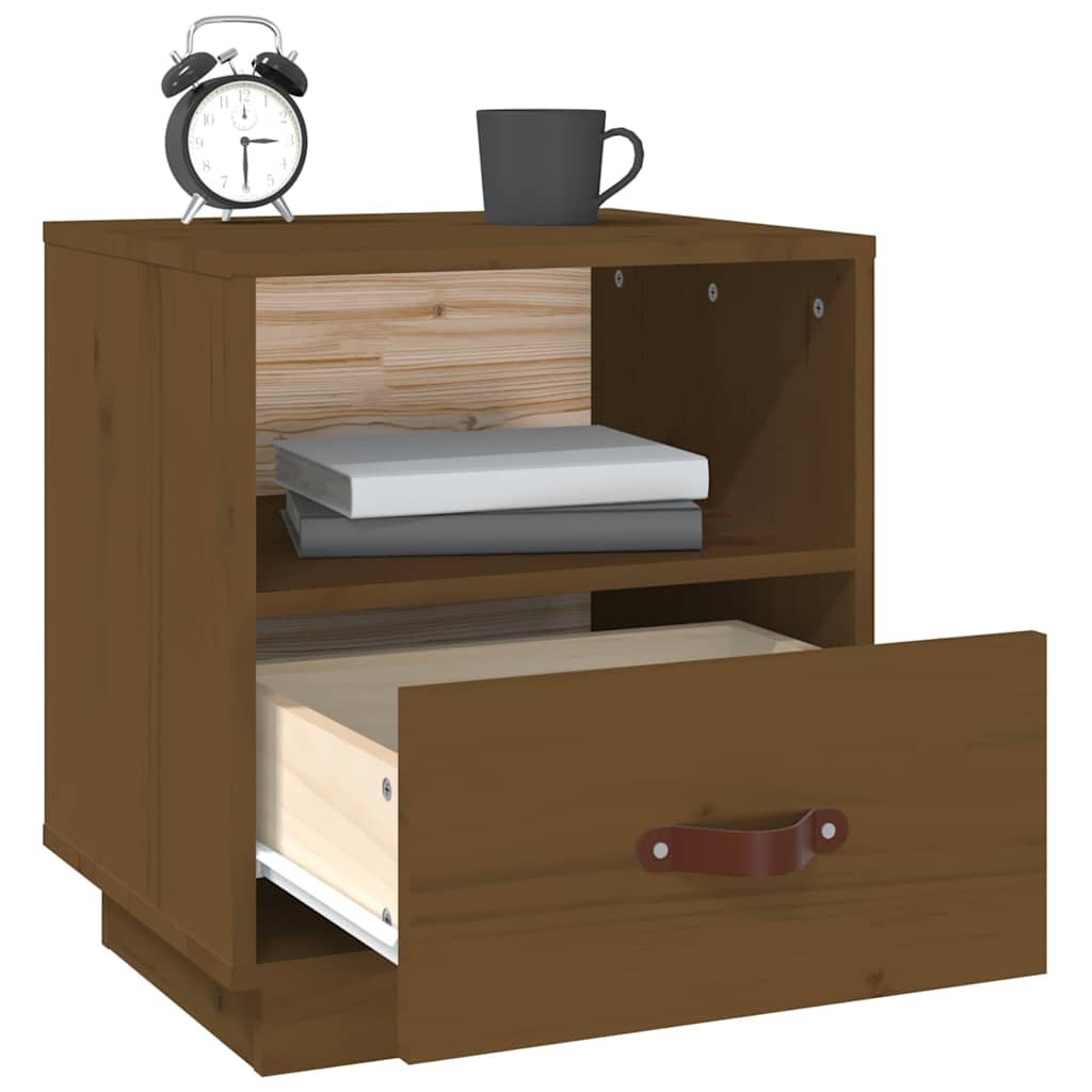 vidaXL Bedside Cabinet | Honey Brown 5